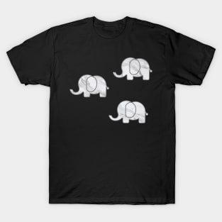 3 Marble Elephants T-Shirt